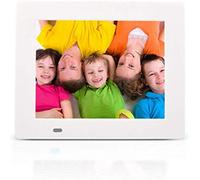 Digital Photo Frames 8-Inch Ultra-Thin Design Led Lcd Screen Supports Playing High-Definition Video Music With Remote Control Calendar Clock Function