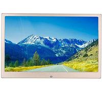 Digital Photo Frames Aluminum Alloy Material Hd Screen Ultra-Thin Electronic Photo Frame Wall-Mounted Home There Are Usb And Sd Card Slot And Remote Control With 32G Memory Card (Gold 10Inches)