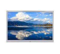Digital Photo Frames Aluminum Alloy Material HD Screen Ultra-Thin Electronic Photo Frame Wall-Mounted Home There are USB,Gold-10inches (Silver 12inches)