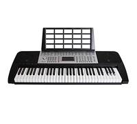 Digital Piano Keyboard, 61 Key Digital Piano For Beginners With LED Screen And Music Stand Black 86x33x11cm