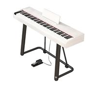Digital Piano Keyboard 88 Key Electric Piano With Sustain Pedal And Piano Stand Supports MIDI USB Audio Mic And Headphones Classic Keyboard Piano For Adults Children And Beginners(White)