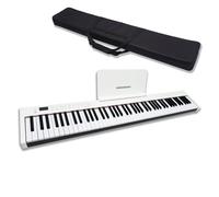 Digital Piano Keyboard Portable Piano Weighted Key Keyboard Musical Instruments Professional Electronic Keyboard (Color : White)