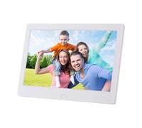 Digital Picture Frame 10.1 Inch Digital Photo Frame 1024x600 TN Screen Photos Videos Player Gift For Grandparents Easy Share(White)