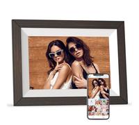 Digital Picture Frame 10.1 inch Digital Photo Frame - FULLJA WiFi Wood Digital Picture Frames, 1280 * 800 IPS Touch Screen, Auto-Rotate, Motion Sensor, 32GB, Instantly Sharing Photos/Videos Via App