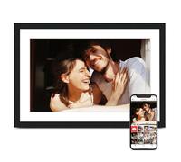 Digital Picture Frame, 10.1 inch Frameo Digital Frame WiFi, 1280 * 800 IPS HD Touchscreen, 32GB Storage, Instant Share Photo Video, Gifts for Mom, House Warming (10.1" Black Woodgrain 32GB)