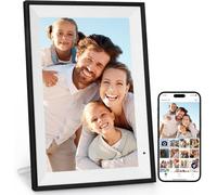 Digital Picture Frame 10.1 Inch Large Digital Photo Frame with 1280 * 800 IPS Full HD Touchscreen, Humblestead 32GB WiFi Smart Frame Share Photos and Videos via AiMOR App, White
