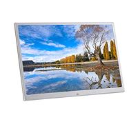 Digital Picture Frame, 15-inch Digital Photo Frame Metal Narrow Side Electronic Photo Album Electronic Photo Frame LED LCD Screen (16:10), Resolution 1280x800, Calendar Clock Alarm Function