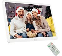 Digital Picture Frame 20 Inch, 1440x900 IPS Screen, Remote Control, Motion Sensor, Adjustable Brightness, Power On/Off, Background Music Support