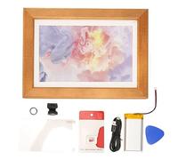 Digital Picture Frame, 7 Colors Display Multifunction Electronic Photo Frame 7.3 Inch Color Ink Screen for Bedroom for Entryway