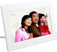 Digital Picture Frame 9-Inch LCD Multi-Function Remote Control Electronic Photo Frame,Spacmirrors Digital Photo Frame (White)