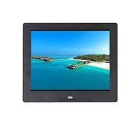 Digital Picture Frame, Digital photo frame HD electronic Picture frame high resolution 1024x600 photo frame support video playback time calendar timer switch music for Home Office Decoration (Black 8