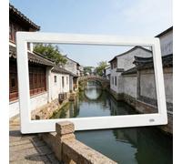 Digital Picture Frame - Remote Control, USB/SD Card Reader, Supports Video/Music/Photo/E-book, Calendar/Clock, Human Sensor, Auto On/Off, Power-Off Memory