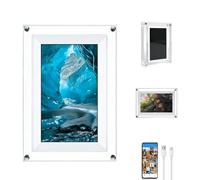 Digital Picture Frame Smart WiFi Photo Frame, IPS LCD Touch Screen, Auto-Rotating Portrait and Landscape Display, Built-in 4GB Memory,for Home or Office