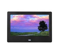 Digital Picture Frame Table Display electronic photo frame high resolution 1024x600 photo frame support video playback time calendar timer switch music,Black-7 inches