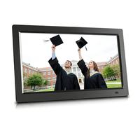 Digital Picture Frame with Remote and Motion Sensor - USB/SD, Plays Video, Music, Photos, E-books, Calendar, Clock, Auto On/Off, Power-Off Memory