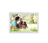Digital Picture Frames Hi-Res Display Electronic Photo Frame 15.4 Inch Display Video Music Electronic Album Support Thumb USB Drive SD Card Electronic Picture Frames (White 15.4 inch)