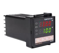 Digital PID Temperature Controller Thermocouple K PT100 Input 12V DC Voltage Output for SSR Solid State Relay Heating or Cooling(Power 24V DCAC)