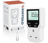 Digital Plug Timer Socket - Programmable Timer Switch with 18 ON/Off Programs, Random & Countdown Modes, Energy-Saving Electric Plug for Lights, Appliances & Security, Indoor (230V, 13A, 2900W)