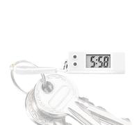 Digital Pocket Watch, 2.05x0.79x0.87inches Clear Screen Pendant Watch with Accurate Time Display, Quiet, Small Portable Key Ring for Students, School, Travel, Outdoor Use
