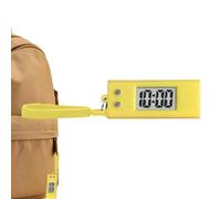 Digital Pocket Watch, Electronic Pocket Watch - Pocket Watch Keyring with Clear Screen, Watch Pendant, Accurate Key Fob, Small Clock Key Chain, yellow, riferimento alla descrizione, Please refer