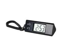 Digital Pocket Watch, Electronic Pocket Watch - Pocket Watch Keyring with Clear Screen, Watch Pendant, Accurate Key Fob, Small Clock Key Chain, Black, riferimento alla descrizione, Please refer