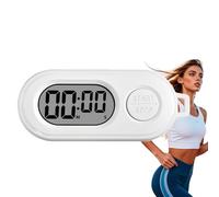 Digital Pocket Watch,Stopwatch Timer Keychain,Mini Digital Watch with LCD Screen,Waterproof Kitchen Timer for Cooking,Sports&Outdoor Use,Easy to Read Lightweight Keyring Watch,Precise Timing(White)