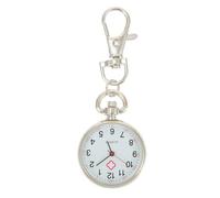 Digital Pocket Watch with Big Numbers for Boys and Girls and Elderly, Alloy Material with Precise Time Keeping and Simple Operation, Silver Titanium Design for School Use