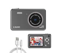 Digital Point Shoot Cameras, Full HD 2.5K 48 MP Video Recorder Selfie Camera, 8X Digital Zoom Compact Mini Camcorder for Beginners Kids Gift (Black)