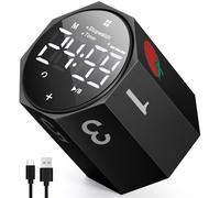 Digital Pomodoro Timer,Frosted Metal Productivity Octagon Timer