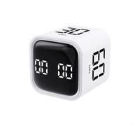 Digital Pomodoro Timer, Self-Discipline Management Learning Timer With Vibration Alerts Countdown Clock For Kitchen Cooking, (F4 Timer White)