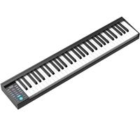 Digital Portable Piano with 61 Keys, Dual Speakers, Bluetooth MIDI, and Sustain Pedal - Perfect for Beginners and All Skill Levels