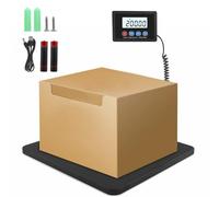 Digital Postal Scales, 200kg/440lb High Accurate Digital Parcel Scales with LCD/Hold/Tare Function, Rechargeable Parcel Weighing Scales for Luggage, Package, Warehouse,Batteries Included