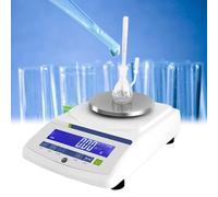 Digital Powder Density Meter, 300g/0.01g Hydrometer for Testing Rubber, Plastic, Cement, Ceramics, Stone - Stainless Steel Platform, LCD Display, Data Output, Buzzer