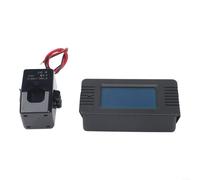 Digital Power Meter,Digital Power Monitor,with LCD Display, AC Voltage Current Frequency Energy Meter,80-260V 100A 22kW,Power Factor Tester with Alarm and Data Storage for Home Industry
