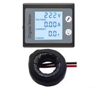 Digital Power Monitor 100A AC Energy Meter with LCD Display for Voltage Current Measurement in Home(E)