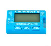 Digital Power Pack Tester With Clear LCD Screen, RC Car Boat Hobby Voltage Meter For 1-7S LiPo-LiFe-Ion NiMH NiCd(cellmeter8)