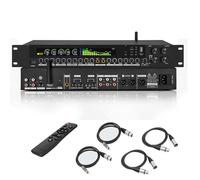 Digital Pre-stage Effector, 15-band Spectrum Equalizer with LCD Screen, Remote Control, Dynamic Spectrum Beat, Multi-effect DSP Audio Processor