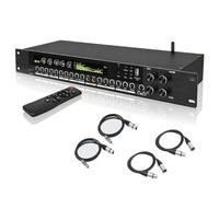 Digital Pre-stage Effector with Anti-howling Spectrum Equalizer, LCD Screen, Dynamic Spectrum Beat, Adjustable Effects, Audio Processor for Household, Stage, and Church Applications