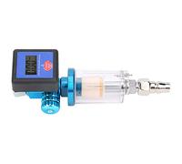 Digital Pressure Gauge Air Digital Air Regulator, Digital Pressure Gauge Pressure Regulator with Connector 1/4in Thread, HVLP Spray Gun Air Regulator with Pressure Gauge 0-140PSI