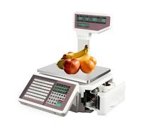 Digital Price Computing Scale 66lb, Label Printing Scale with Ethernet RS232, Commercial Meat Scale for Food Retail, 30kg Barcode Scale with PC Software Support