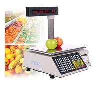 Digital Price Computing Scale, Thermal Printing Scale with 66 lbs Capacity, Ideal for Retail Stores and Fruit Markets, Electronic Label Printing for Accurate Pricing