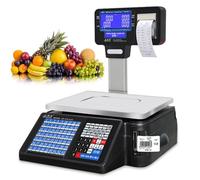 Digital Price Computing Scale with Double-Sided Display - Commercial Label Printing Scale for Accurate Weight Measurement, Capacity 30/60Lbs, Electronic Balance