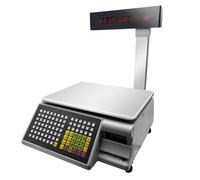 Digital Price Computing Scale with Thermal Label Printer, Double-Sided LCD Display, Label Printing Scale for Accurate Weight Measurements and Efficient Labeling