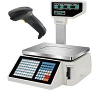 Digital Price Label Printing Scale For Retail Stores, Accurate Weighing & Computing, 0-30Kg Capacity, Ideal Food Commercial Use