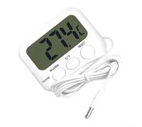 Digital Probe Thermometer with 1.5m Cable for Aquarium Fridge Wine Cellar - for mini LCD Sensor -40 to 70C White