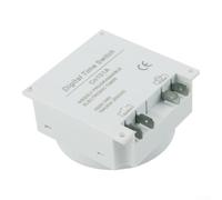 Digital Programmable Timer Switch 12V DC 16A with LCD Display, Electronic for Relay Controller for Lights Heaters Appliances, Weekly Auto On/Off Settings, White(B)