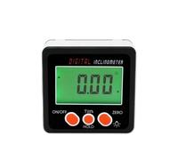 Digital Protractor Bevel Box Aluminum Alloy Digital Bevel Box with Magnets Digital Angle Finder Measuring Tools Measuring Tools(White Backlight)