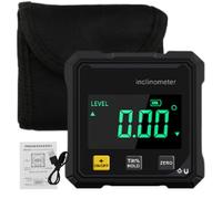 Digital Protractor - Cube Inclinometer - Level Measuring Tool Precision for Woodworking Machinery Compass Construction Stud Home Car Table Saw