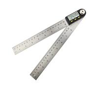 Digital Protractor Goniometer Electronic Carpenter Tools Goniometro Angle Finder Multi Angle Measuring Ruler Digital Angle Meter Woodworking Tools(Protractor Steel P3)