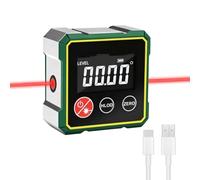 Digital Protractor Inclinometer with LCD Display, Digital Spirit Level with Magnetic Base, IP54 Waterproof, 0.1° Accuracy, USB Rechargeable Angle Gauge for Construction, Woodwork, DIY